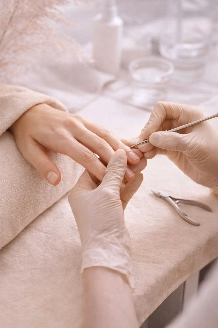 Professional manicure service at Tiki Nail Spa